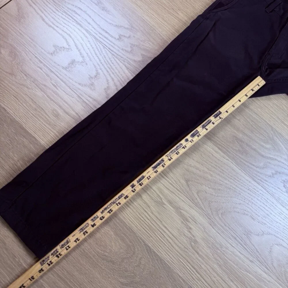 Vans Pants Men 28x30 Authentic Chino Relaxed Taper Fit Black Skater Grunge